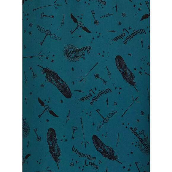 Torrid 1 (1X 14/16) Harry Potter Spells Feather Print Georgette Harper Blouse - Picture 6 of 6